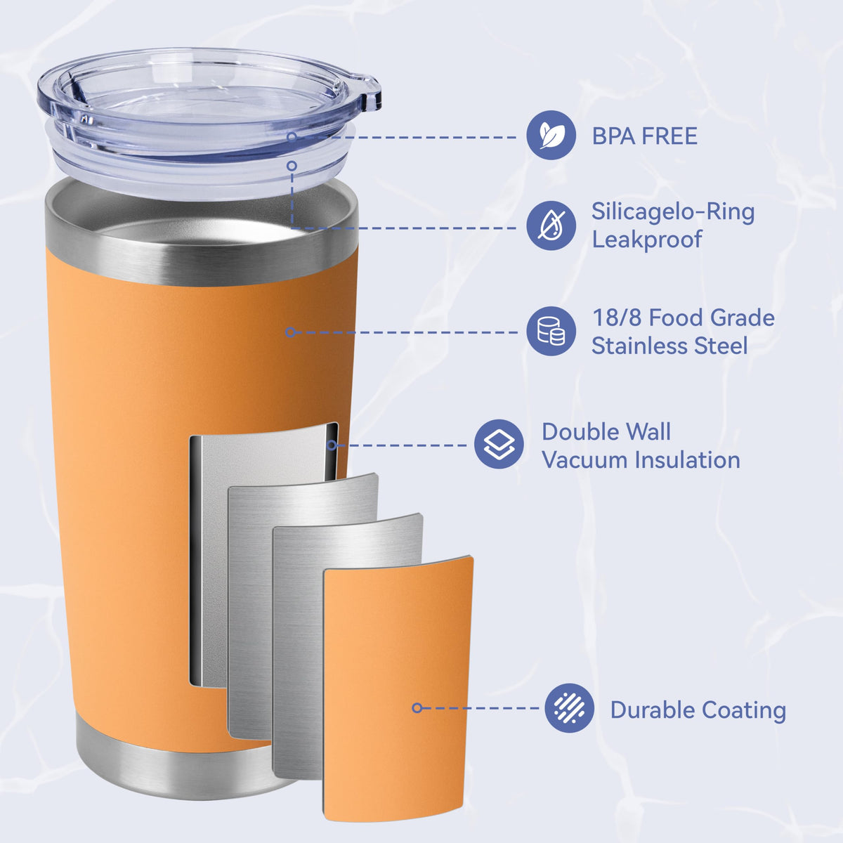 20oz Stainless Steel Tumblers Bulk