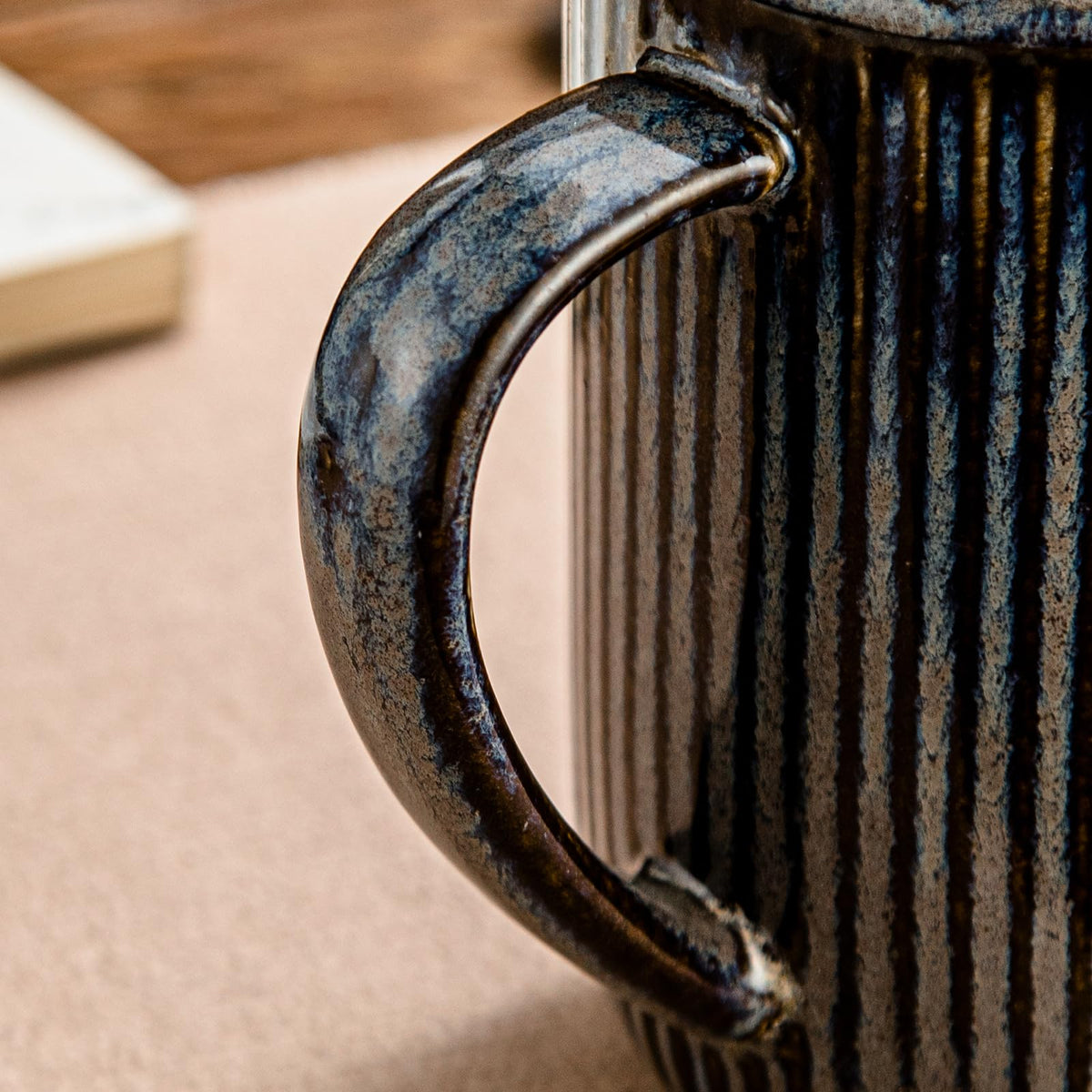 15.5oz 470ml Ceramics Teacups with Infuser and Lid