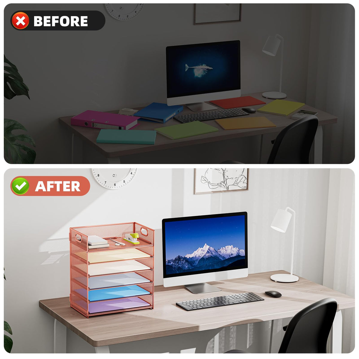 6 Tier Paper Organizer Letter Tray