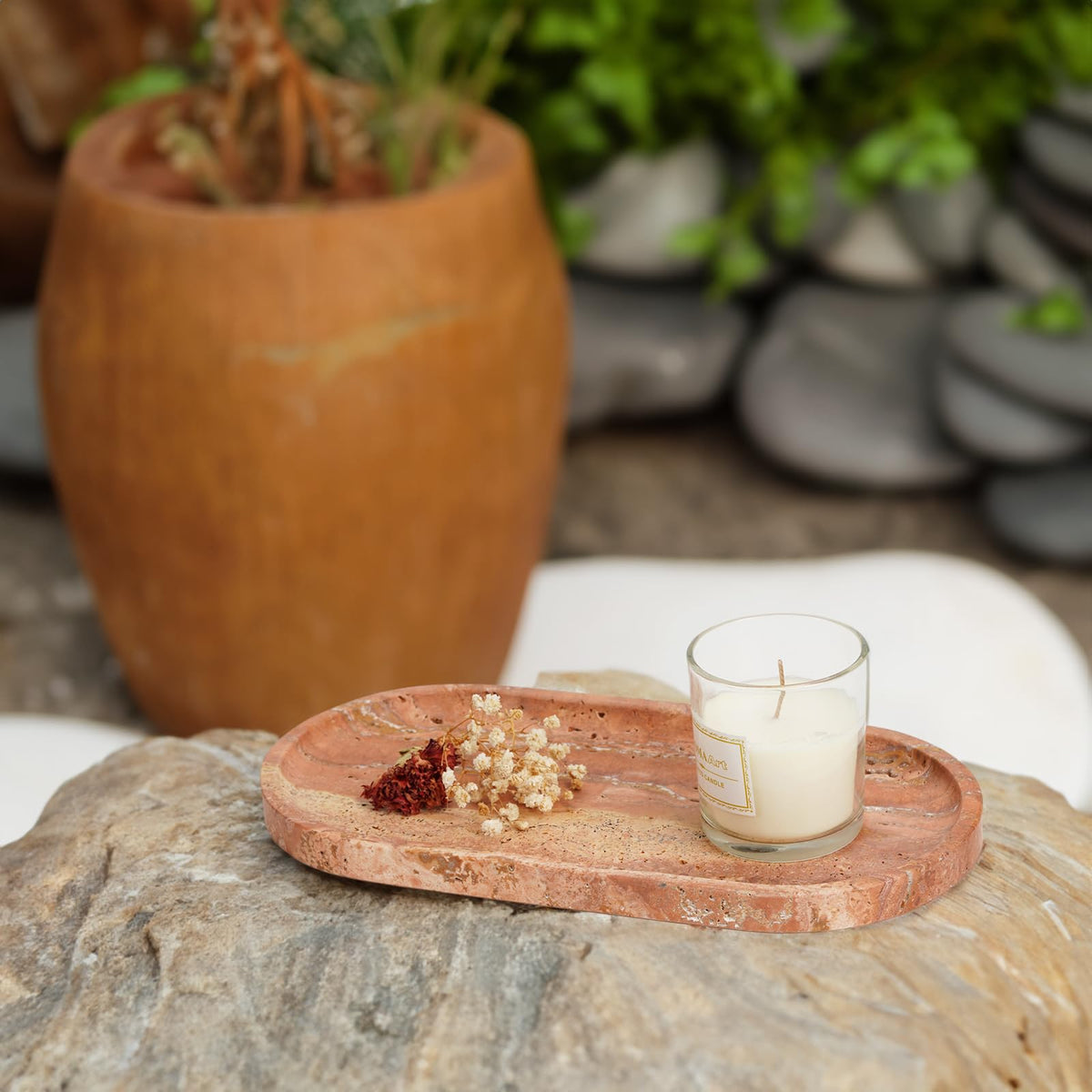 Turkish Natural Travertine Tray