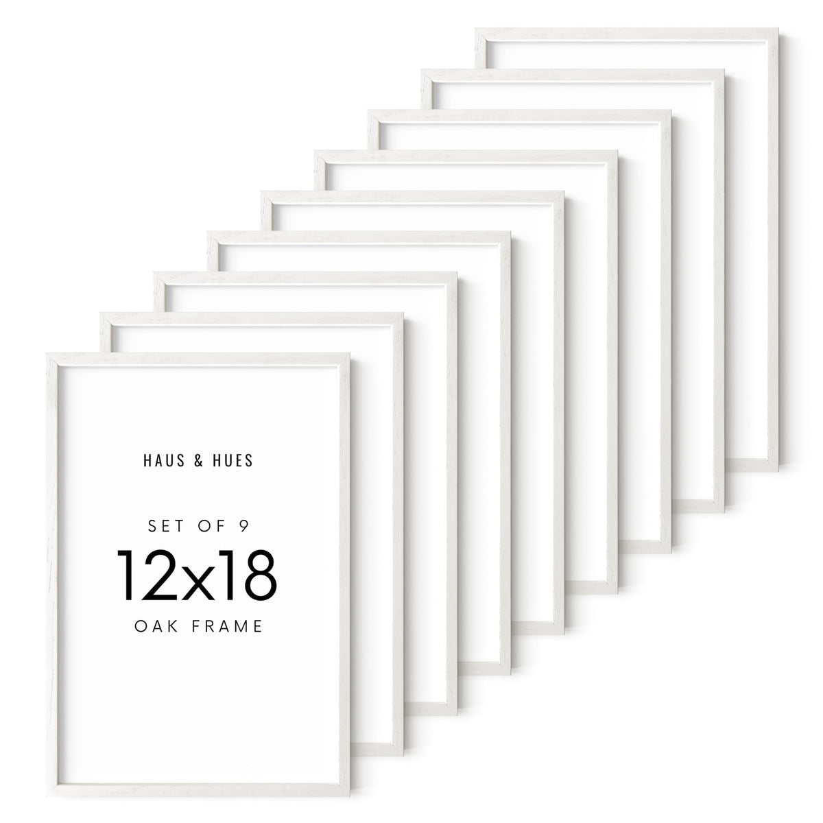 White Oak Wood 12x18 Picture Frames