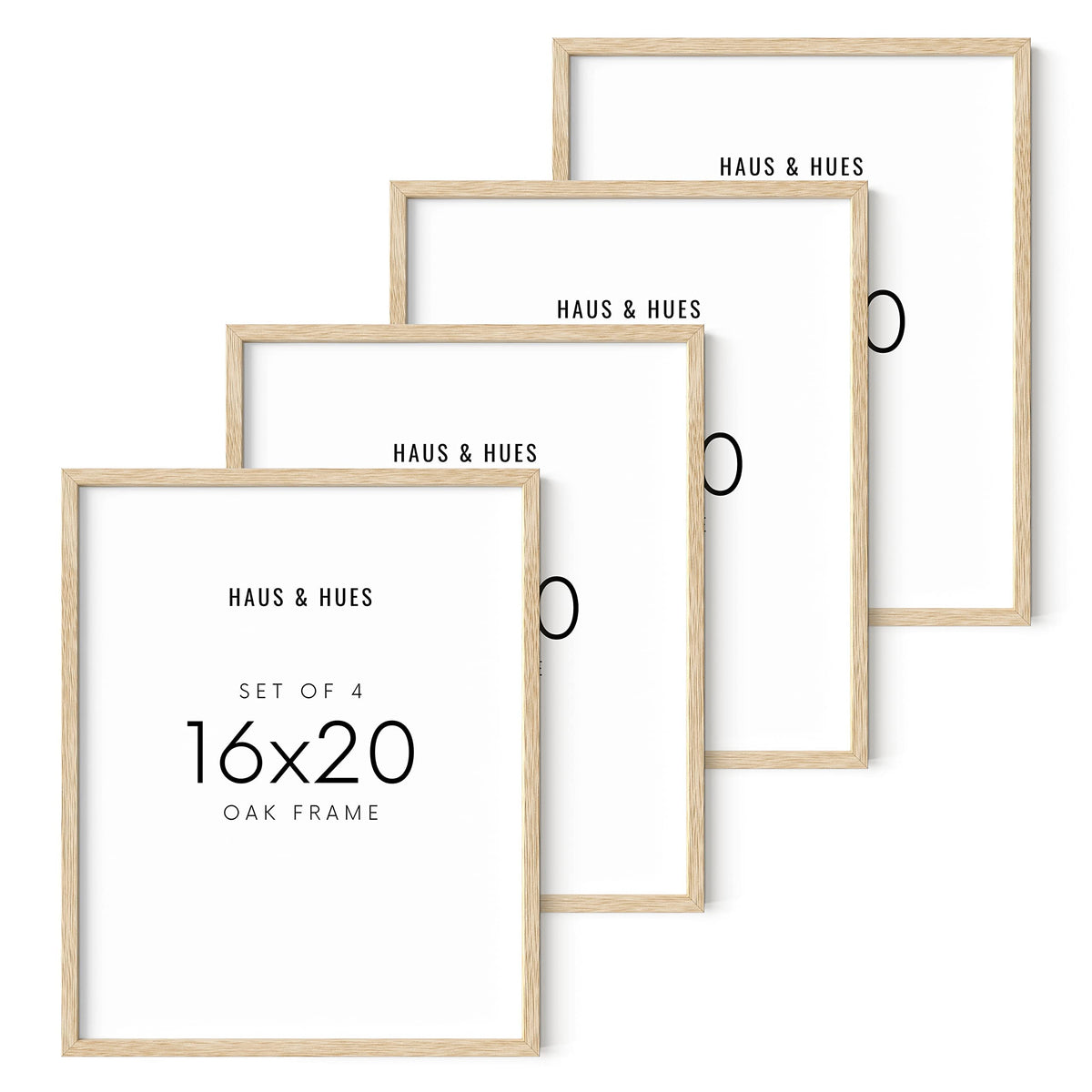 Beige Oak Wood 16x20 Picture Frame (4 Count)