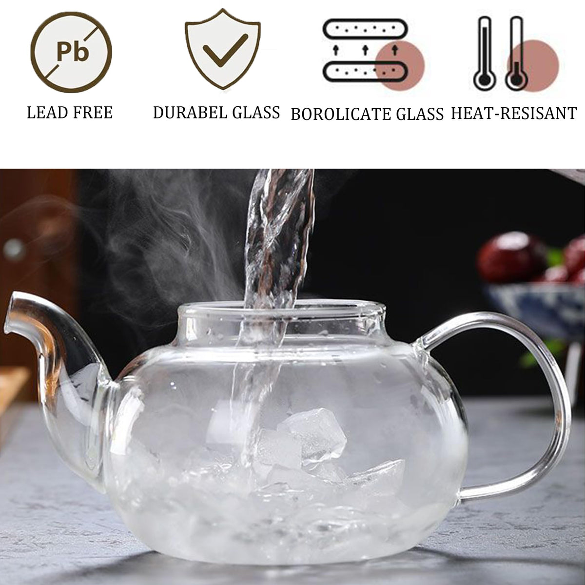 Glass Teapot 600ml