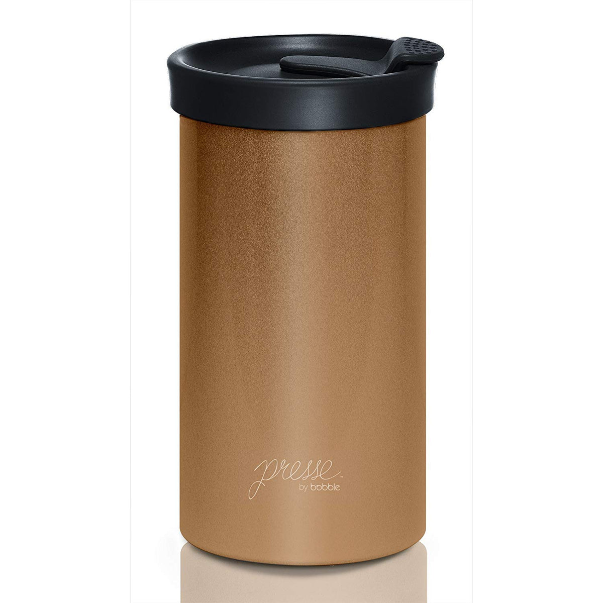 PRESSE by Bobble French Coffee Press Insulated Travel Tumbler 13 oz Brown