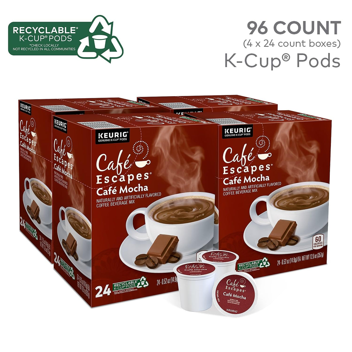 Green Mountain Café Escapes Café Mocha K (96 Count)