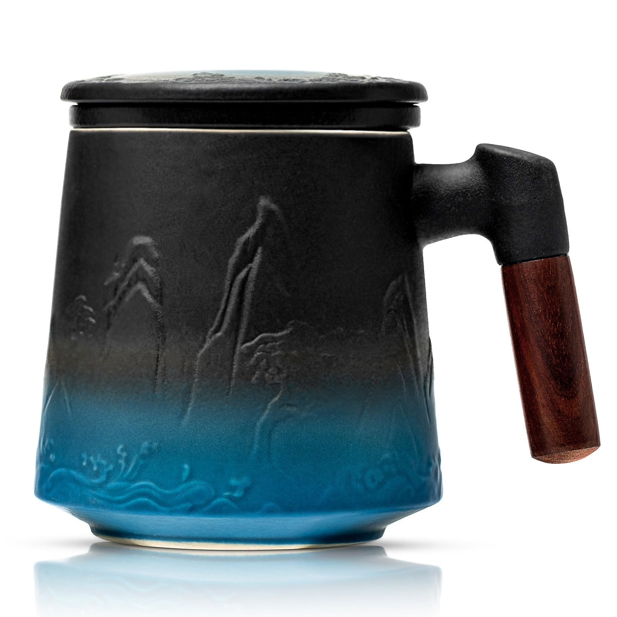 Ceramic Tea Cup with Infuser and Lid