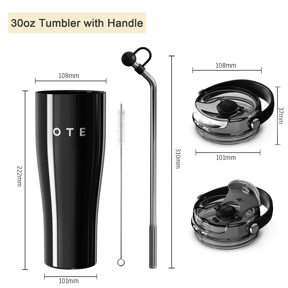 30OZ Tumbler with Handle