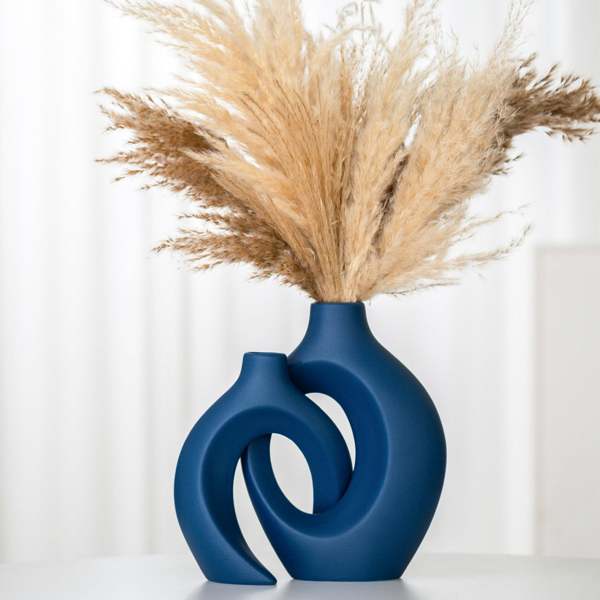 Snuggle Hollow Ceramic Flower Vaseof 2