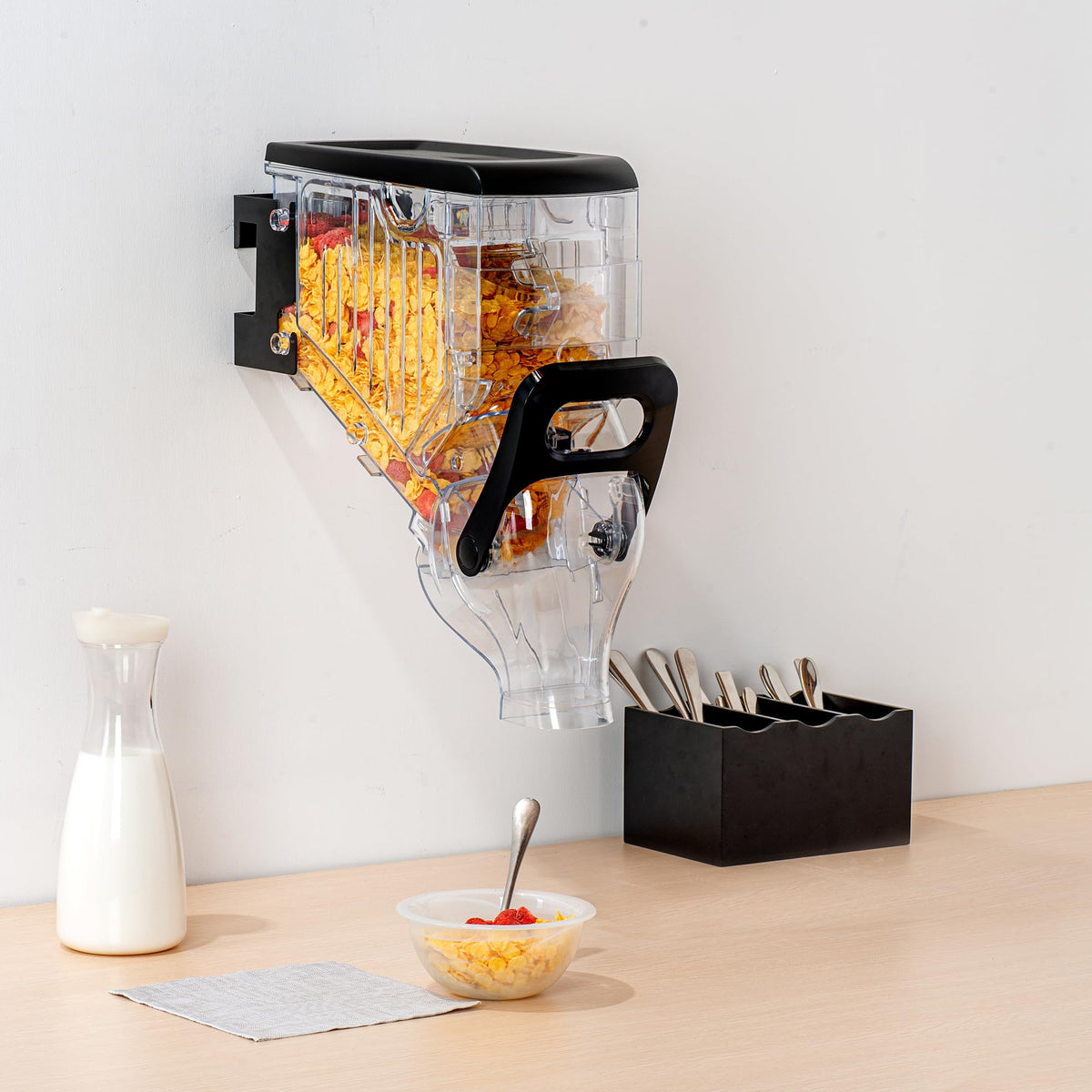 Cereal Dispenser 2 gal Plastic Wall