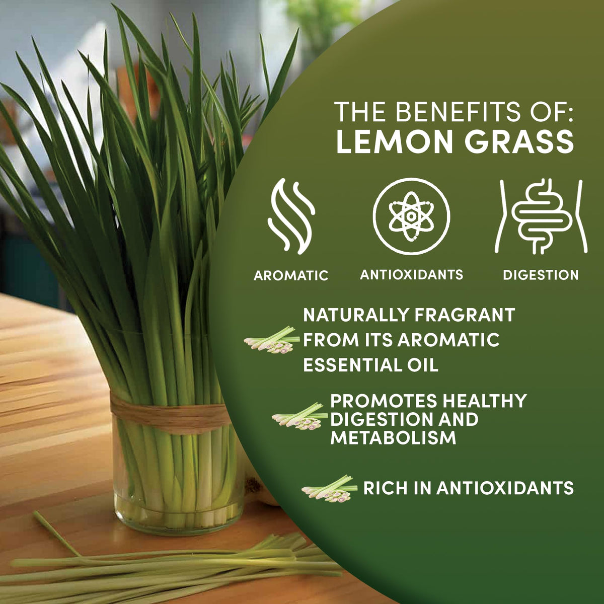 Organic Lemon Grass Leaves (7 Ounce)