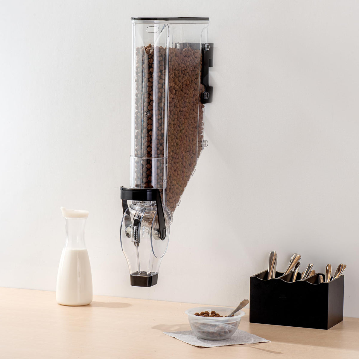 Cereal Dispenser 3 gal Plastic Wall