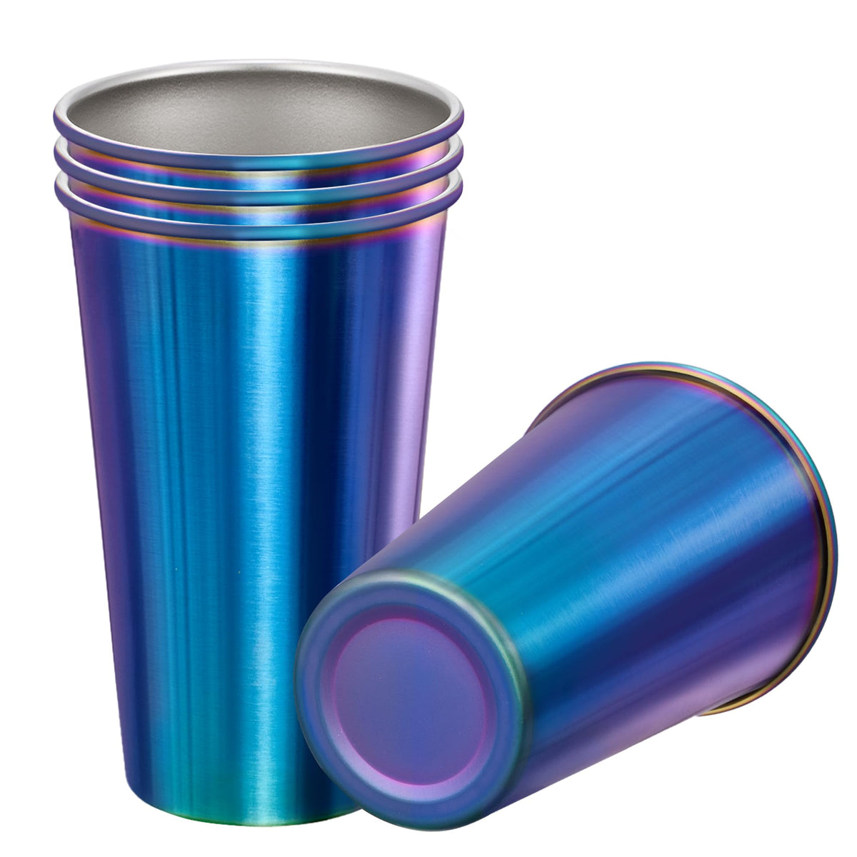 4 Pack 24oz Stainless Steel Pint Cup