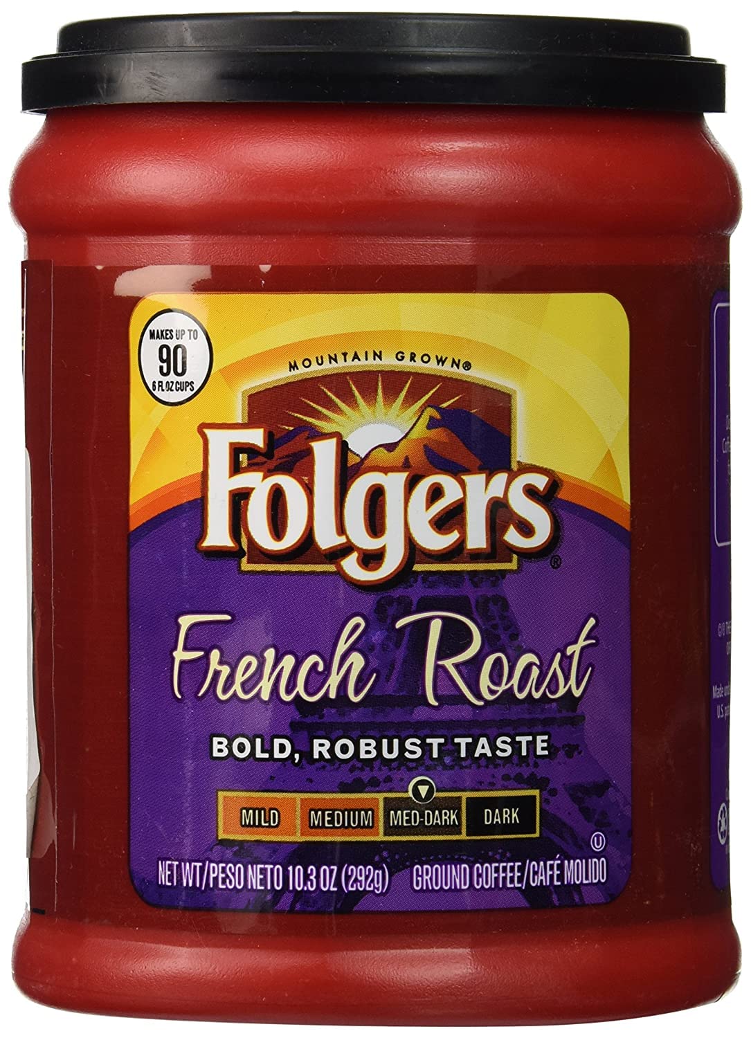 French Roast Medium Dark Coffee 10.3 oz (10.3 Ounce)