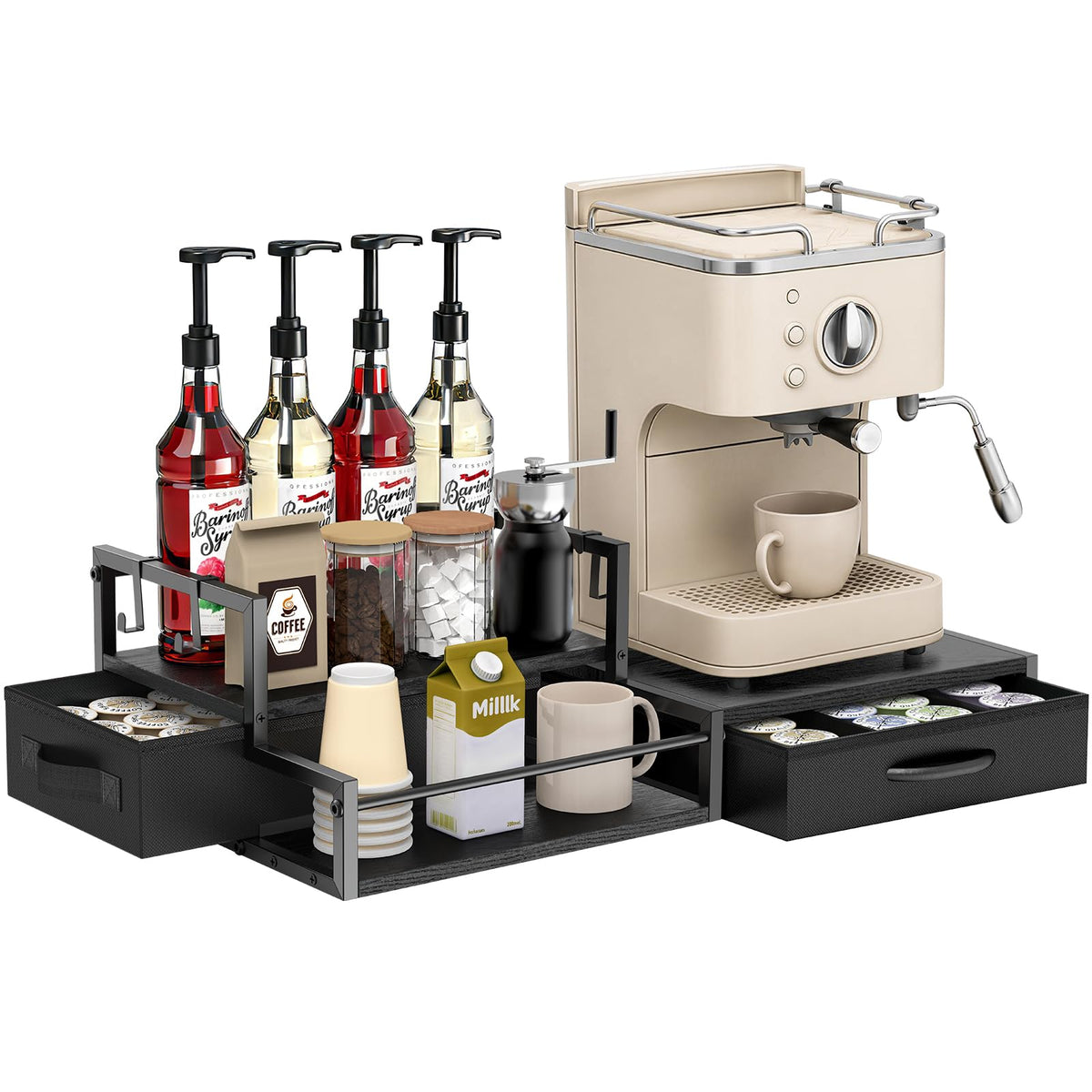 Coffee Syrup Organizer for Countertop