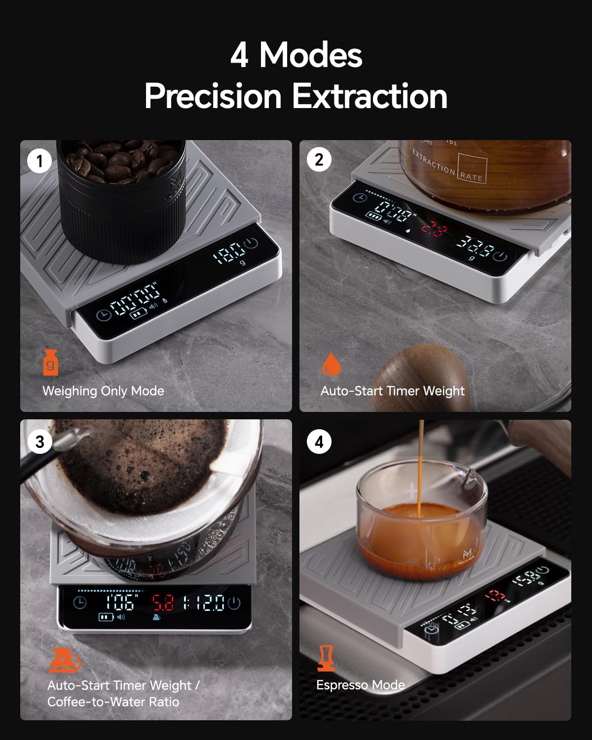 Digital Mini Coffee Scale with Timer