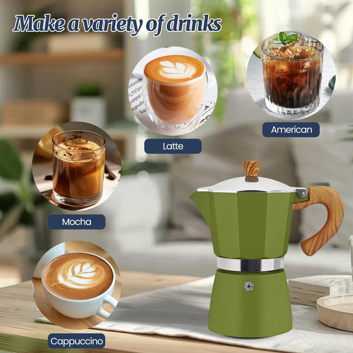 12 Cup Moka Pot Aluminum 600ml Italian Coffee Maker