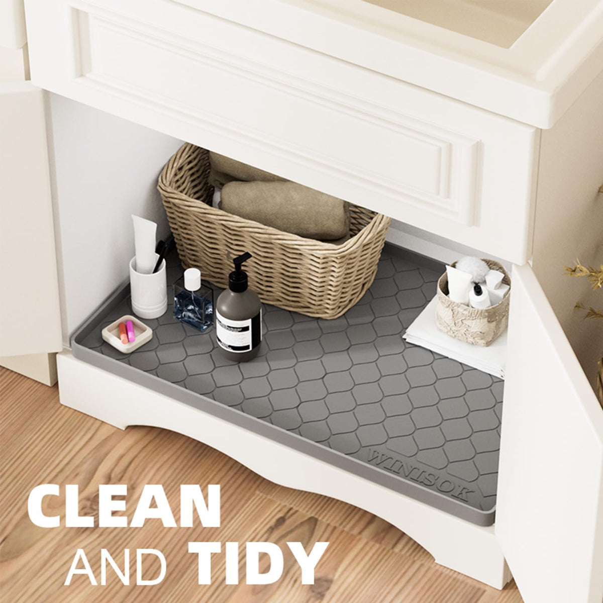 Waterproof Under Sink Mat 28" x 19" (3.69 Sq Ft)