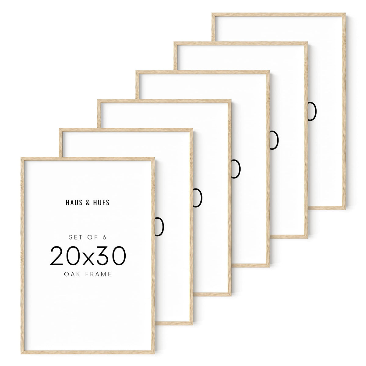 Beige Oak Wood 20x30 Picture Frame (6 Count)