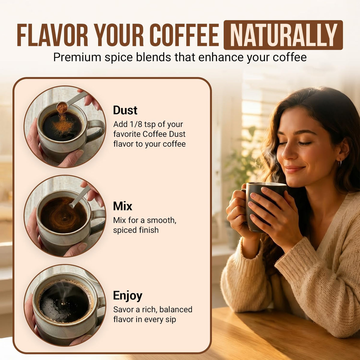 Coffee Dust Cocoa Calm Flavoring Powder (2 Ounce)