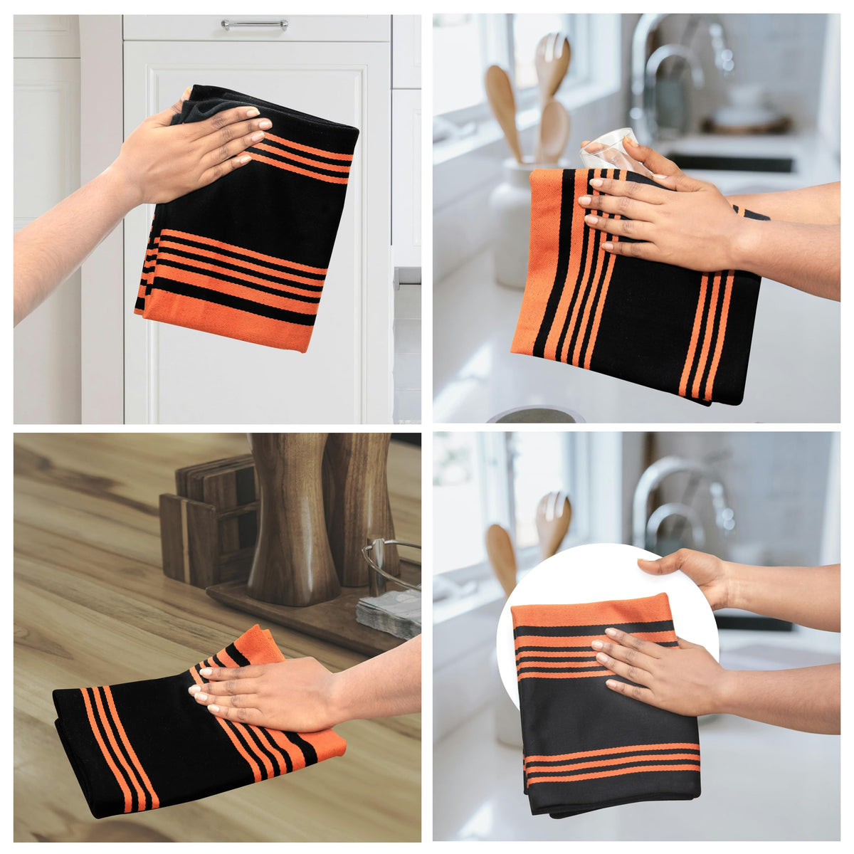 Kitchen Towels Cotton Dish Towels 20”x30” (3 Count)