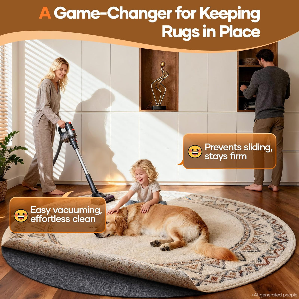 Non Slip Cushioned Rug Pad Gripper