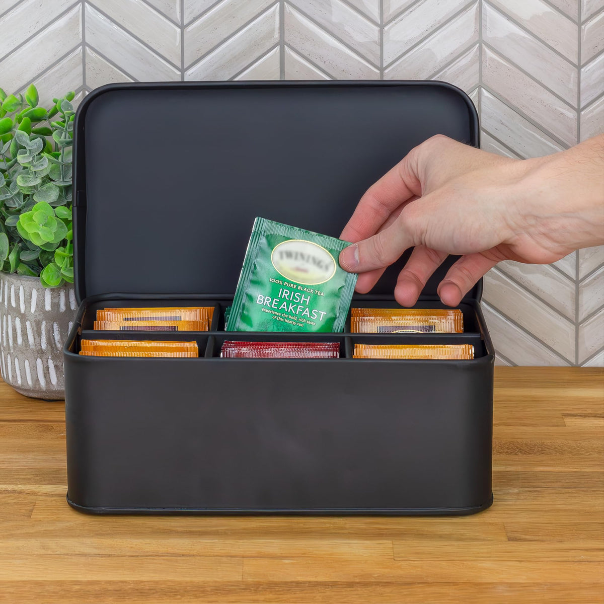 Enamelware Tea Bag Box