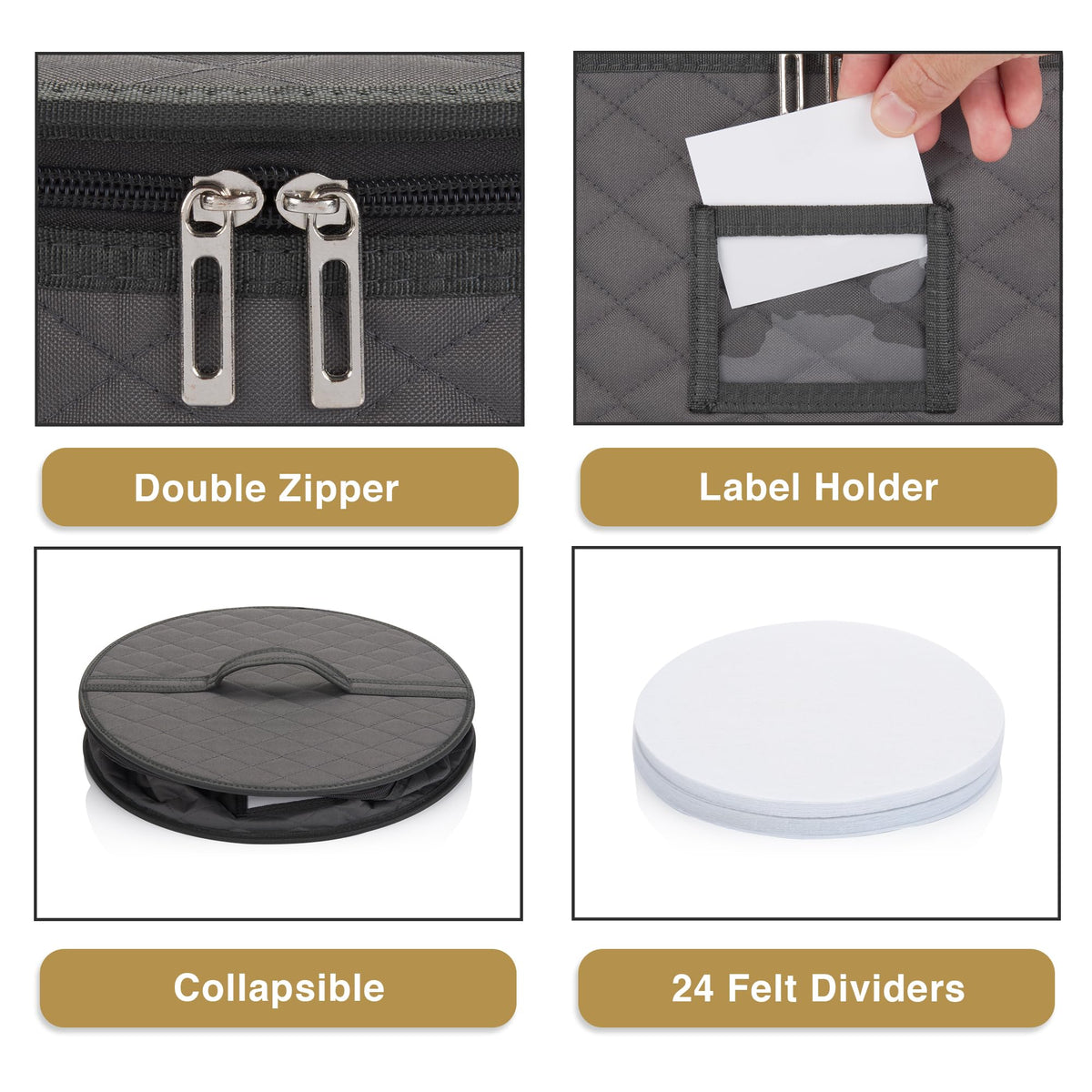 2 Pack 6" Small Plate Storage Case (2 Count)