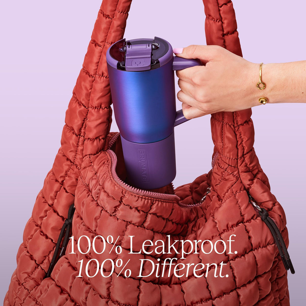 Müv 25oz 100% Leak Proof Insulated Coffee Mug with Handle & Lid