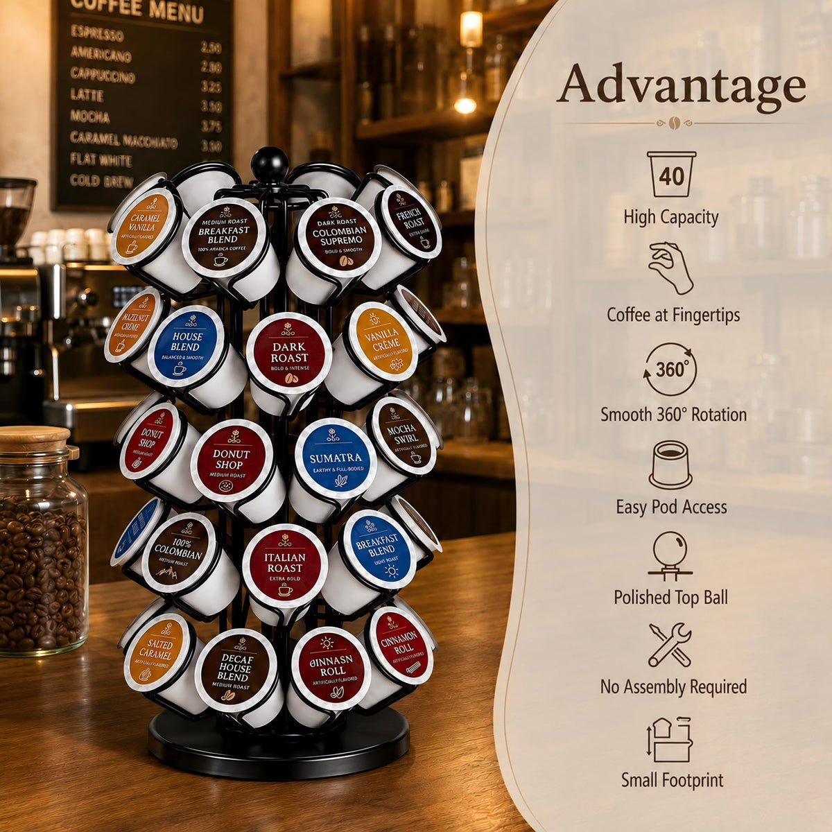 K Cup Holder Coffee Pod Holder Storage Organizer Stand
