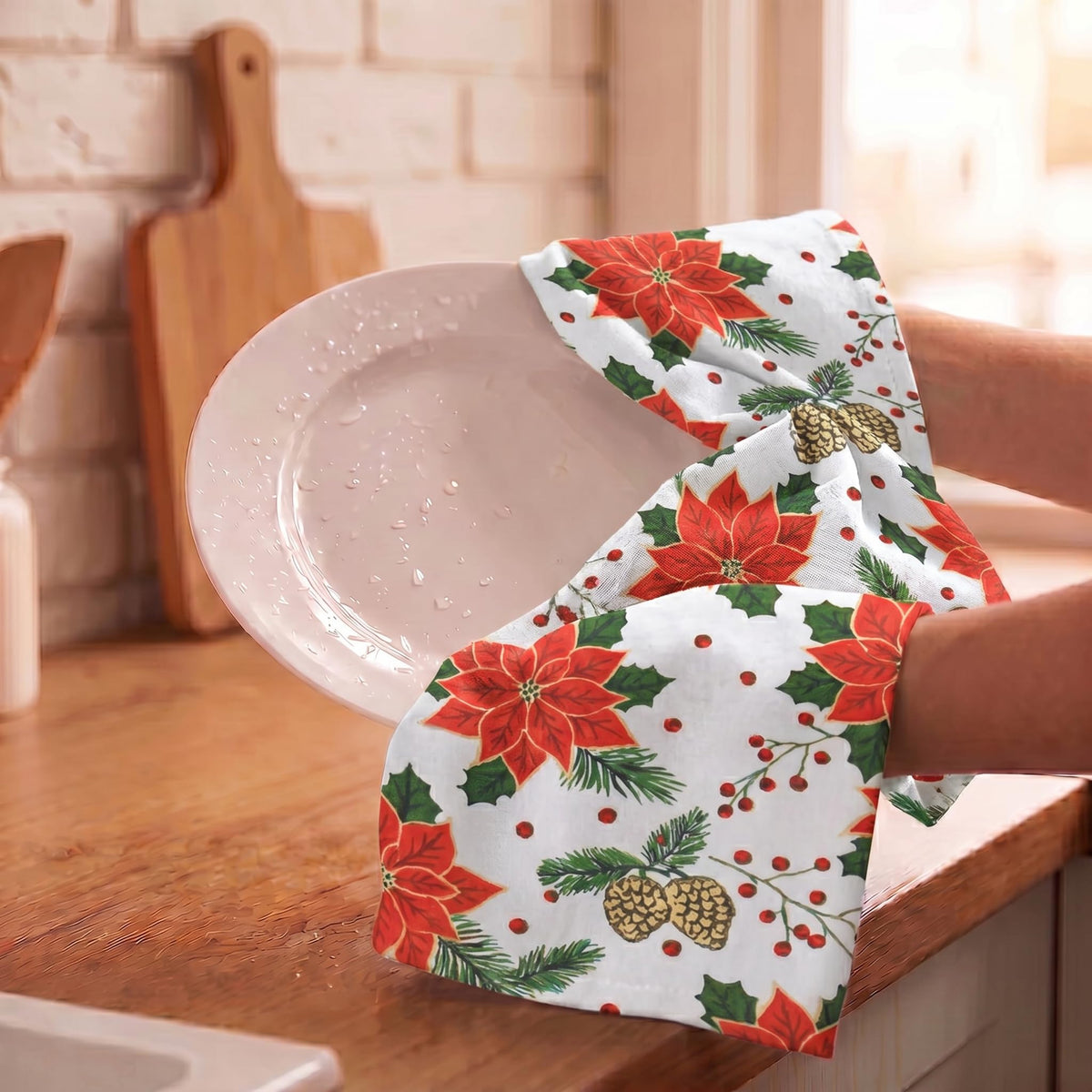 Kitchen Towels Cotton Dish Towels 20”x30” (6 Count)