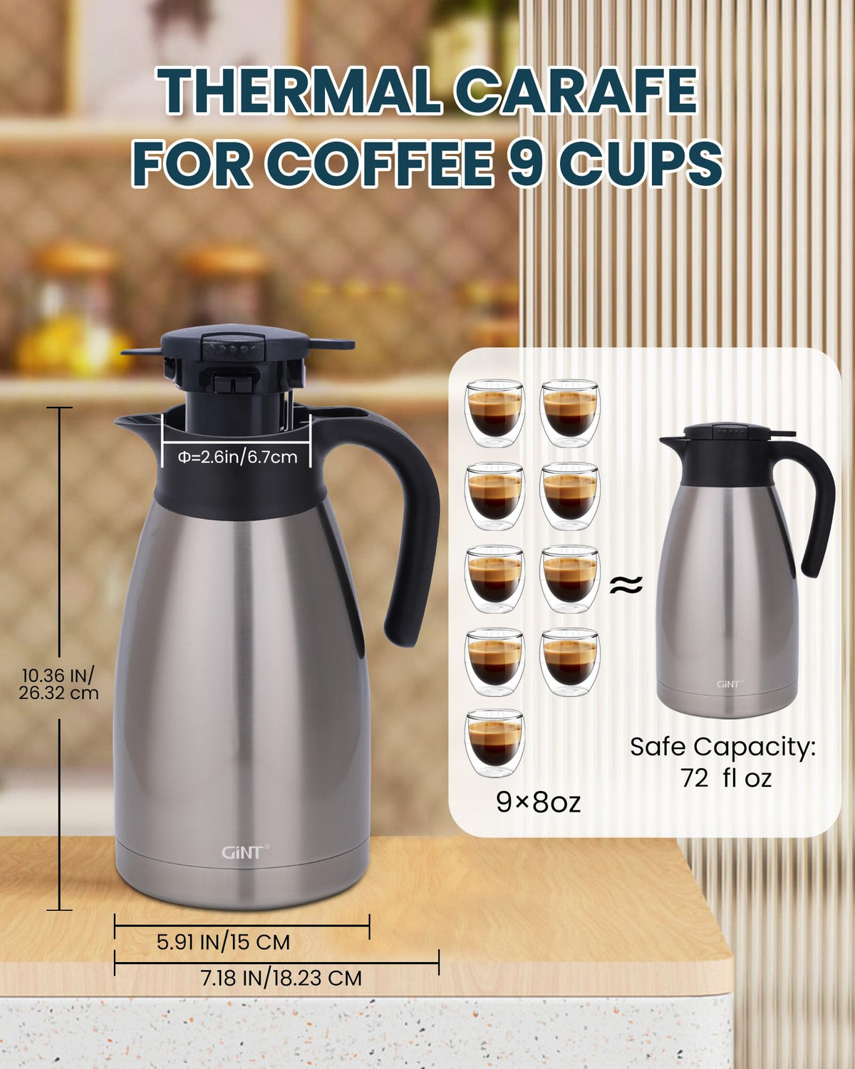 74Oz Thermal Coffee Carafe