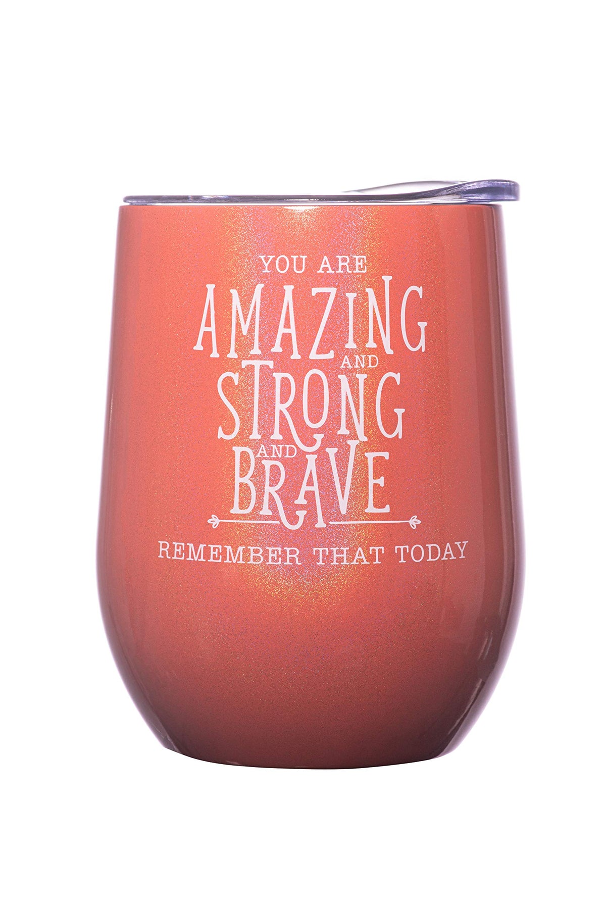 Insulated Wine Tumbler Cup with Lid 12 oz