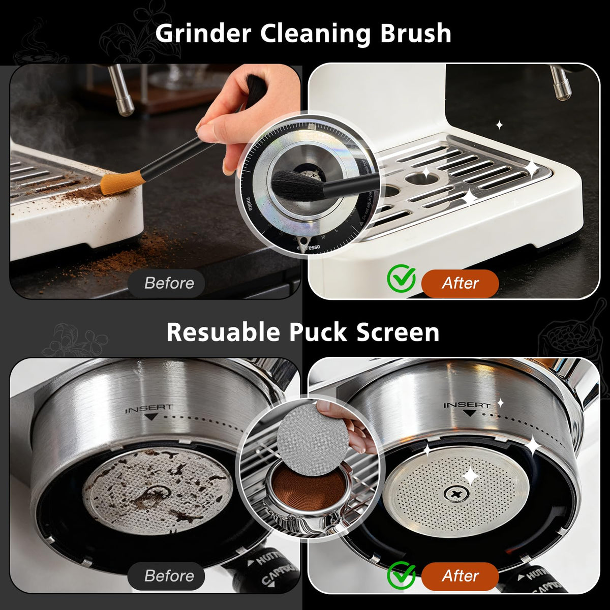 54mm Espresso Accessories Kit with Silicone Tamping Station