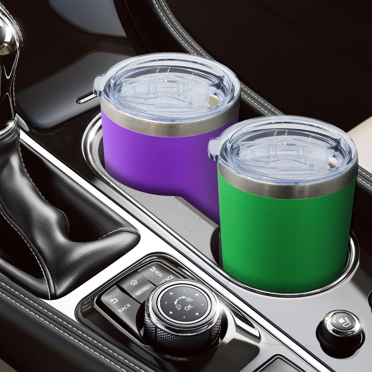 20oz Tumbler with Lid Stainless Steel Tumblers Insulated Mug Green 12P (12 Count)