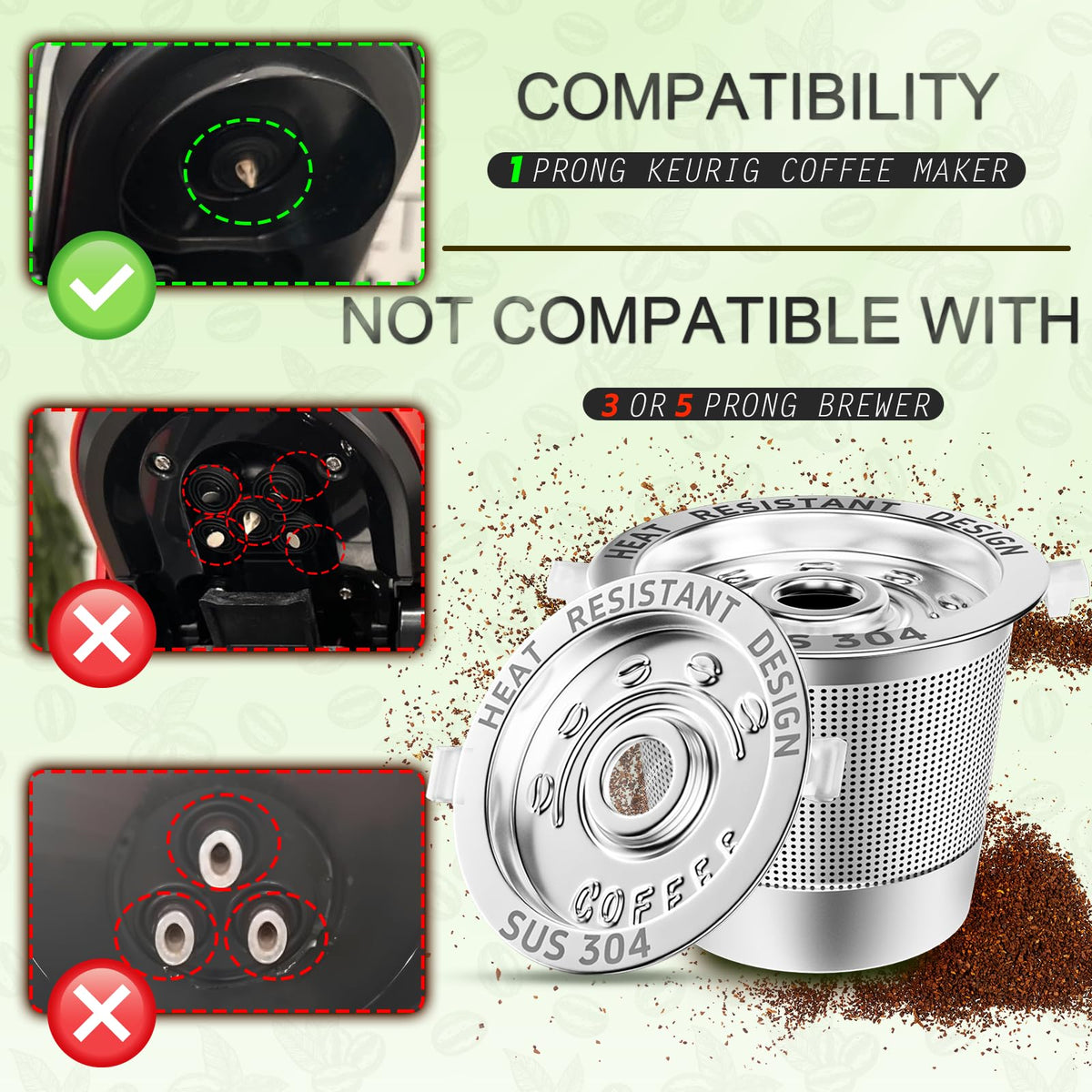 3 Pack Reusable K Cup for Keurig 1.0 (3 Count)