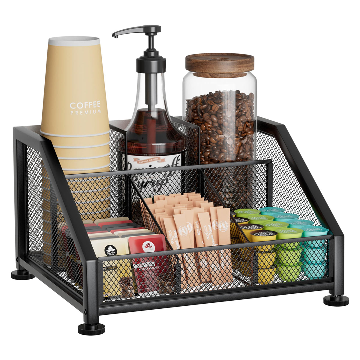 Coffee Bar Organizer for Countertop