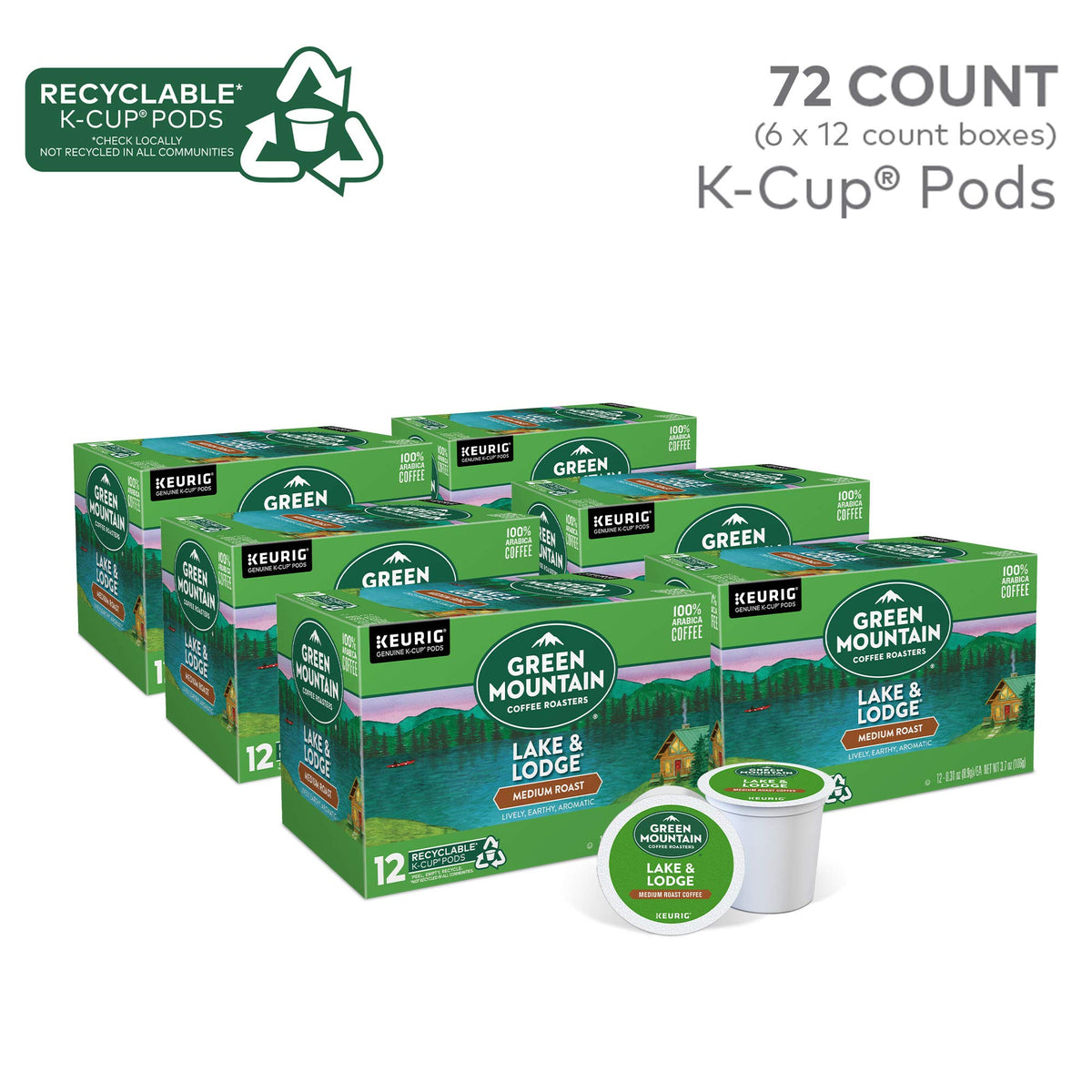 Lake and Lodge Blend Keurig Single (72 Count)