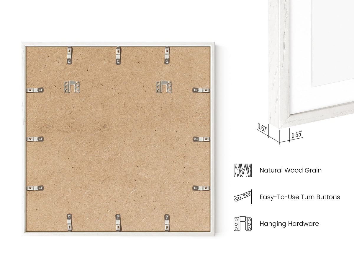 White Oak Wood 20x20 Picture Frame (3 Count)