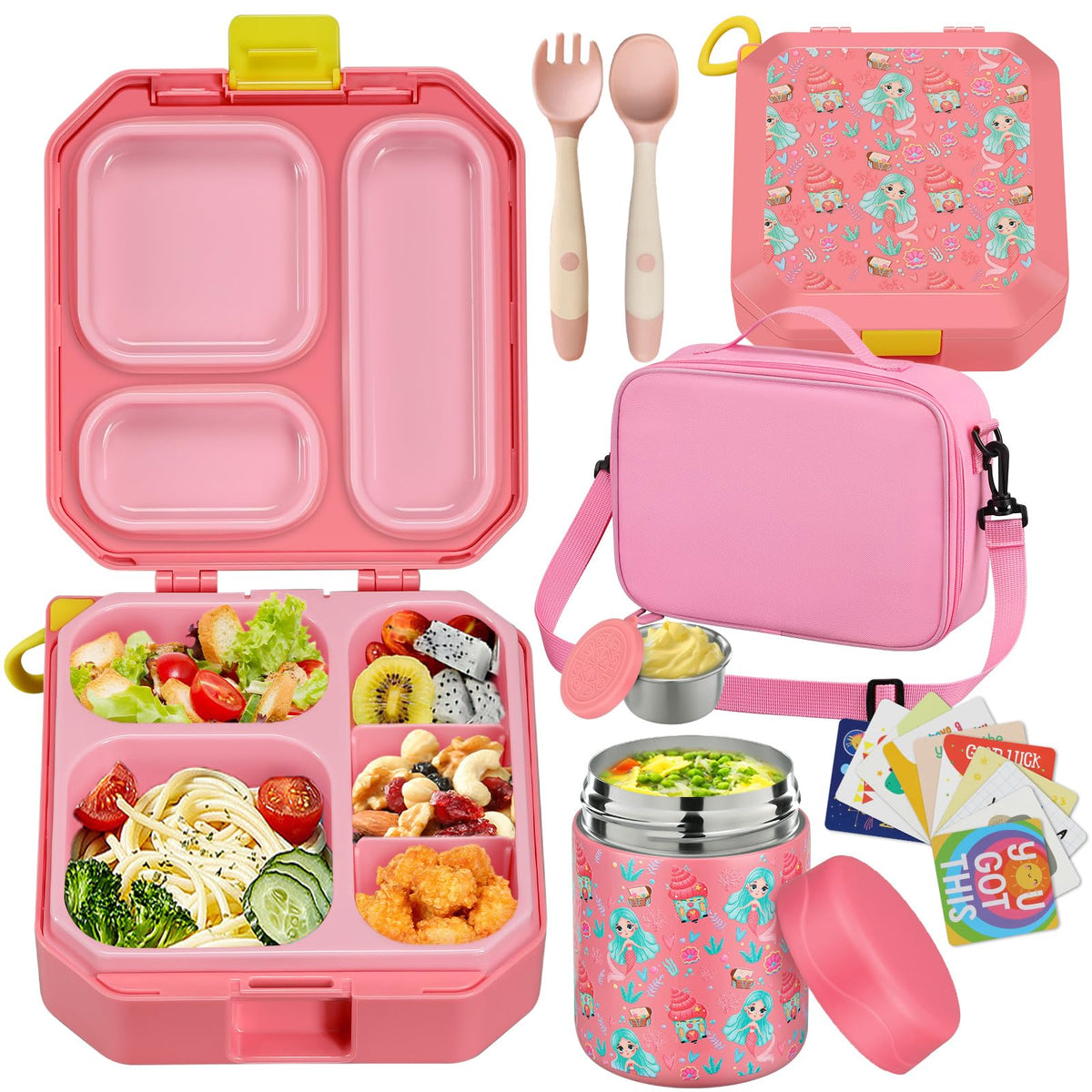 Bento Lunch Box for Kids with 12oz Soup Thermo Leak