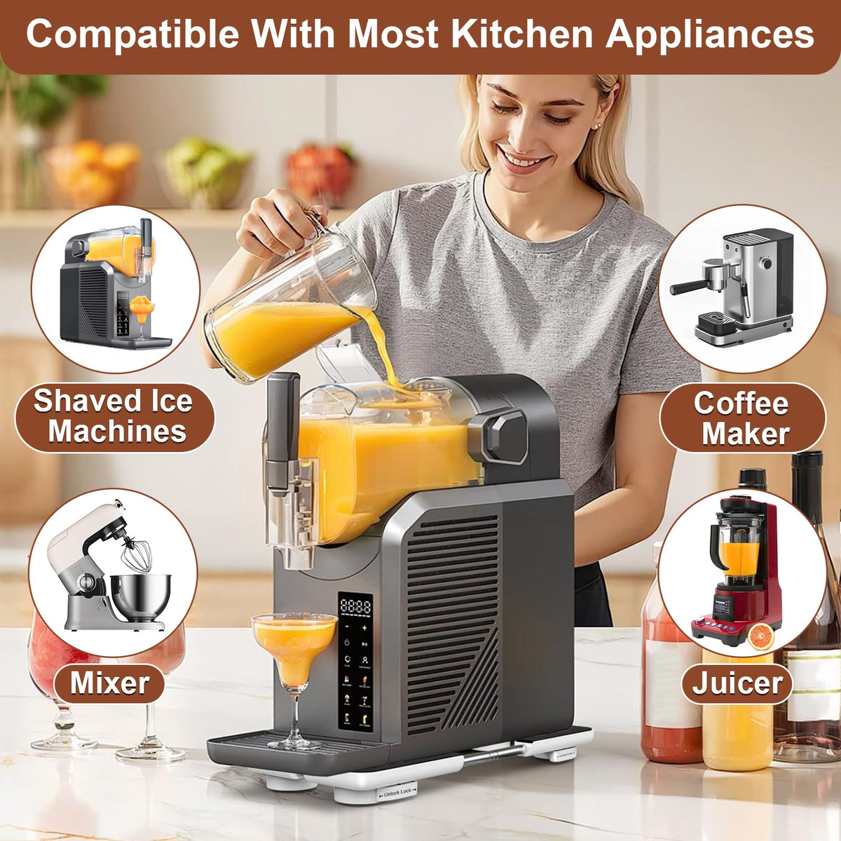 Adjustable Appliance Slider Tray