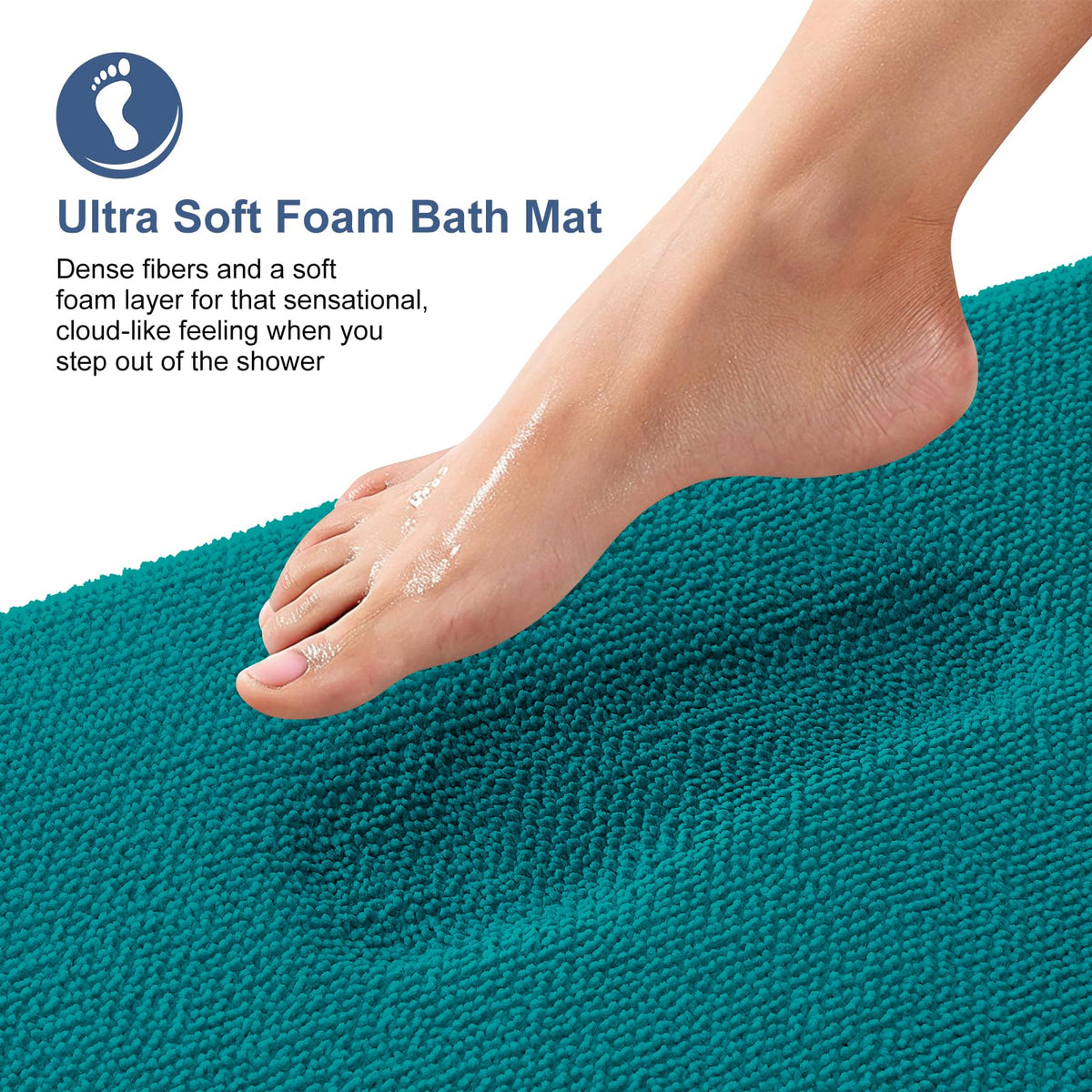 Thick Memory Foam Bathroom Rugs 30x20