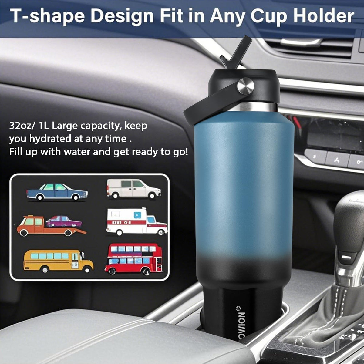 40 oz Insulated Water Bottle