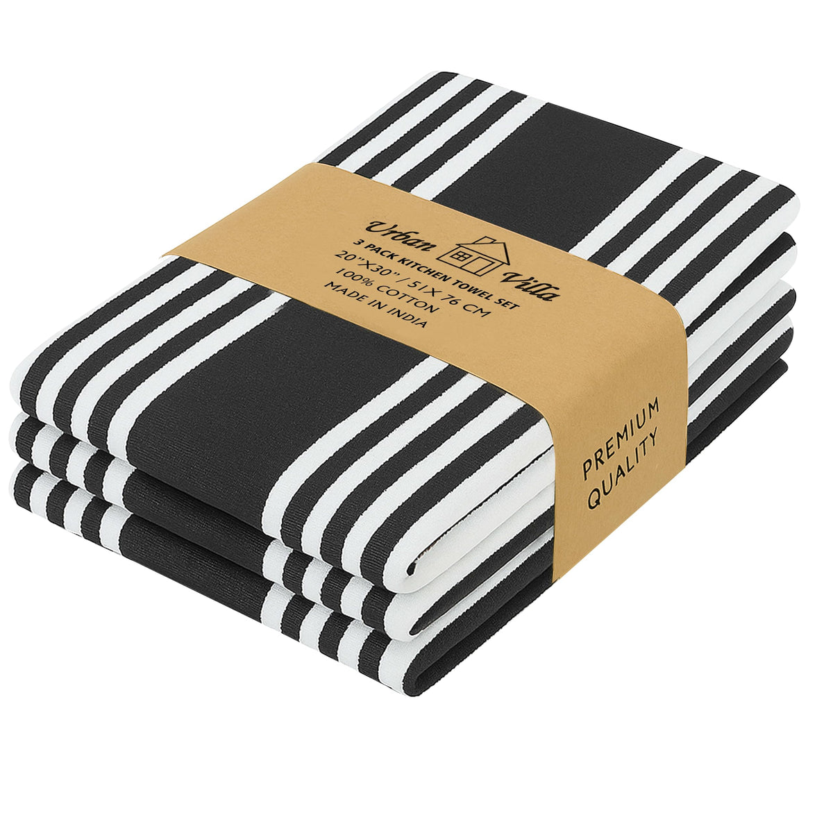 Kitchen Towels Cotton Dish Towels 20”x30” (3 Count)
