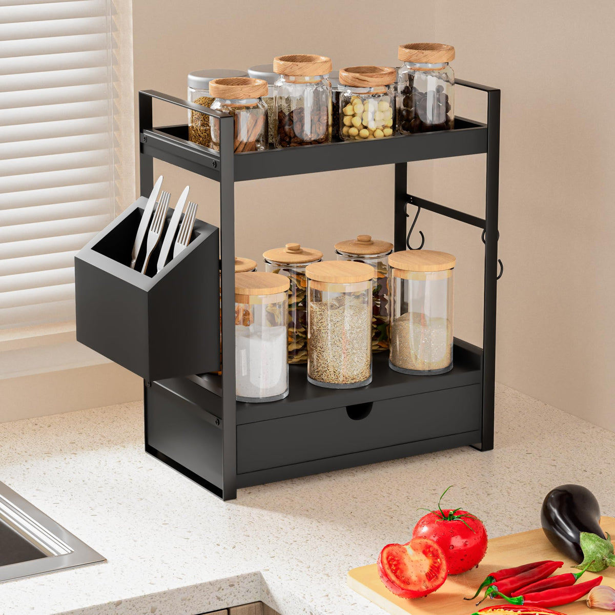 2 Tier Bathroom Counter Organizer