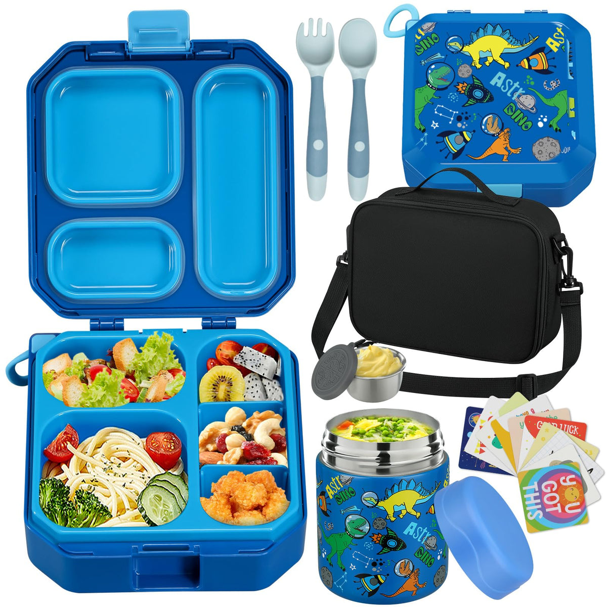 Bento Lunch Box for Kids with 12oz Soup Thermo Leak