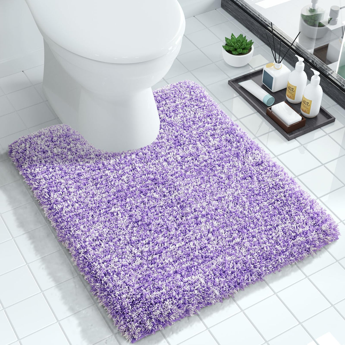 Toilet Rugs U Shaped Washable 24X20