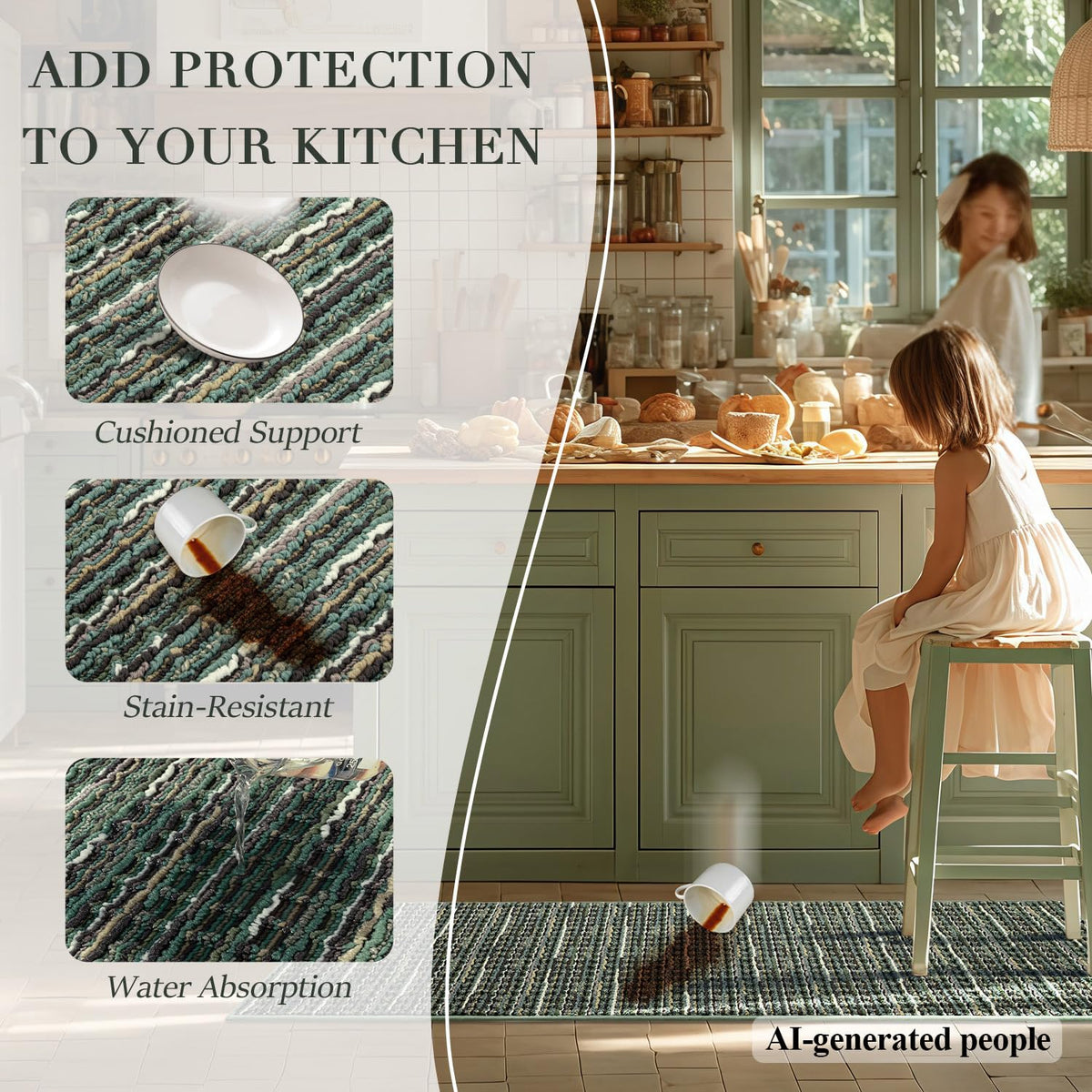 Kitchen Rugs Sets of 2