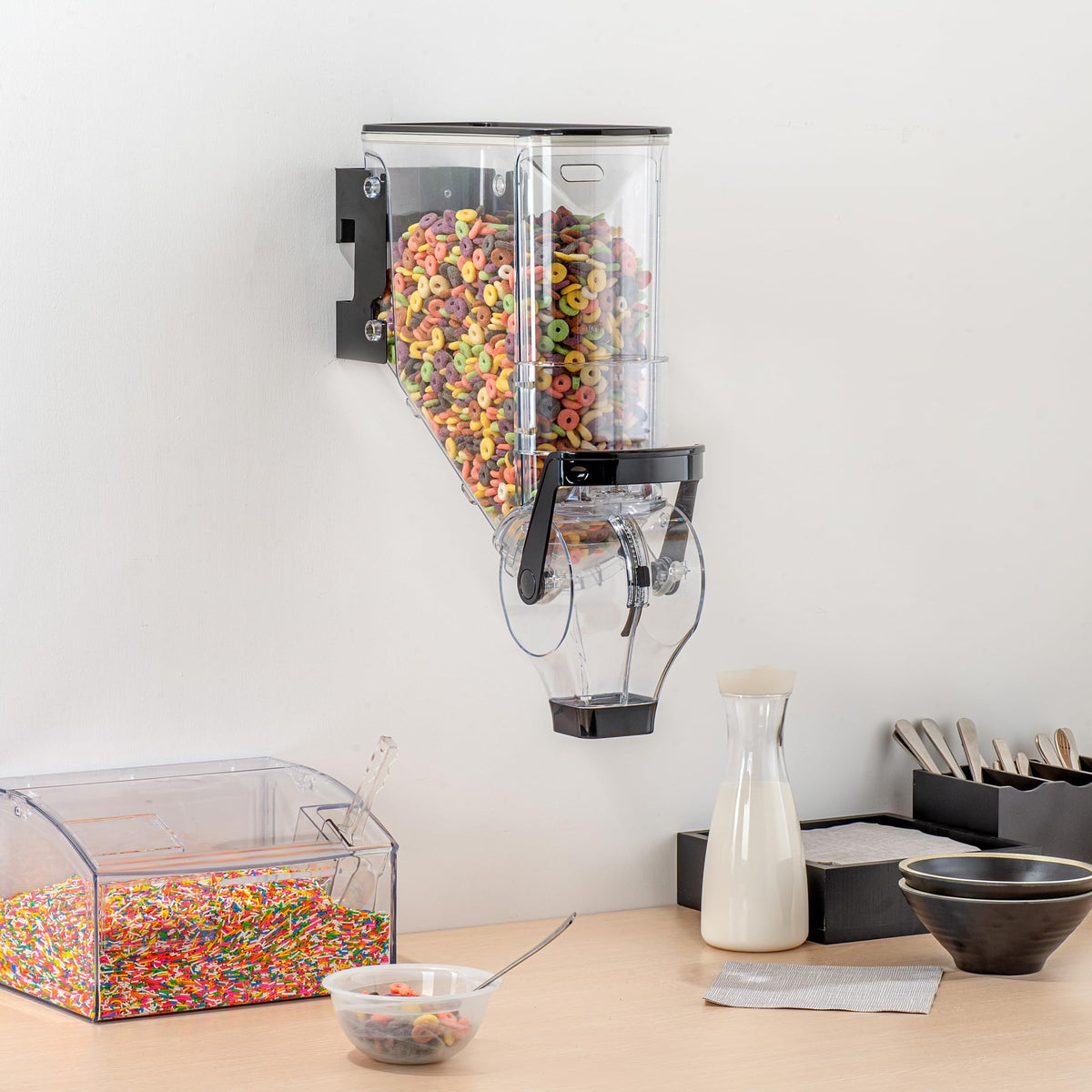 Cereal Dispenser 3.5 gal Plastic Wall