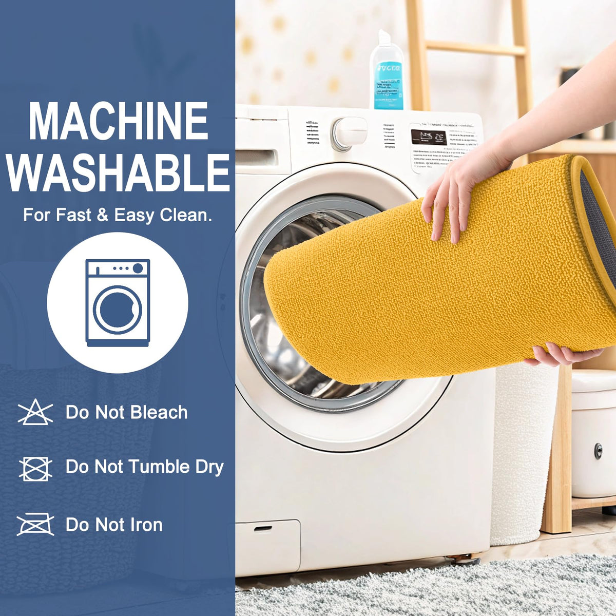 Memory Foam Small Bathroom Rugs 24x16