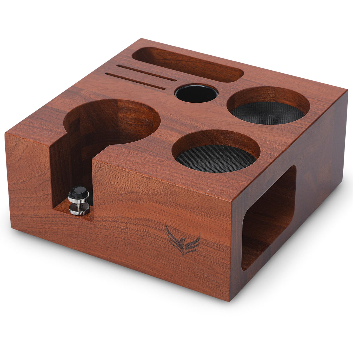 54mm Espresso Tamping Station For Breville Espresso Machine Accessories Rosewood Tamper Stand & Portafilter Holder